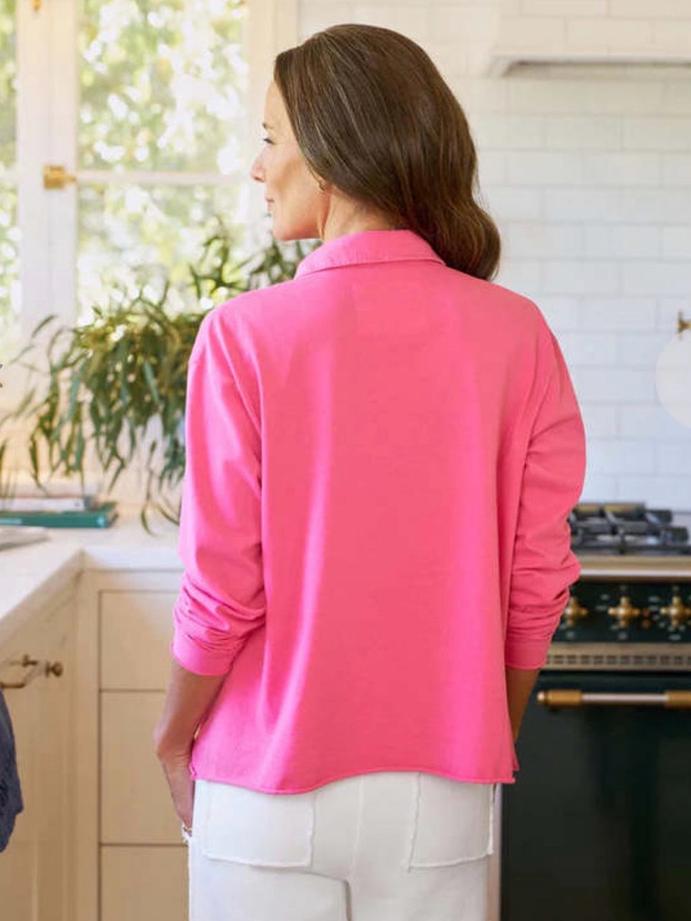 🆕Frank & Eileen Patrick Popover Henley in Lotus - Picture 2 of 7